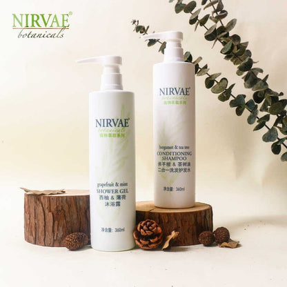 NIRVAE Botanicals, hotel-shampoo-conditioner