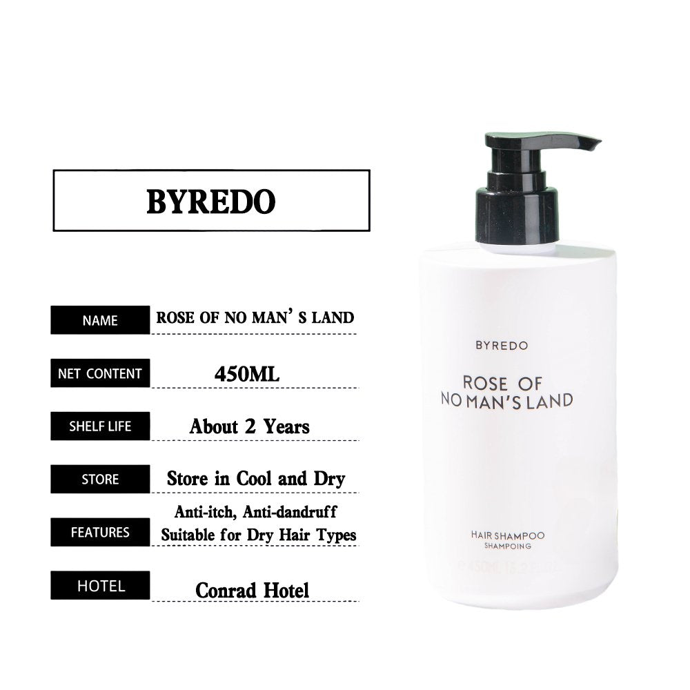 BYREDO body lotion, BYREDO MOJAVE GHOST, BYREDO Shampoo, hotel-shampoo-conditioner