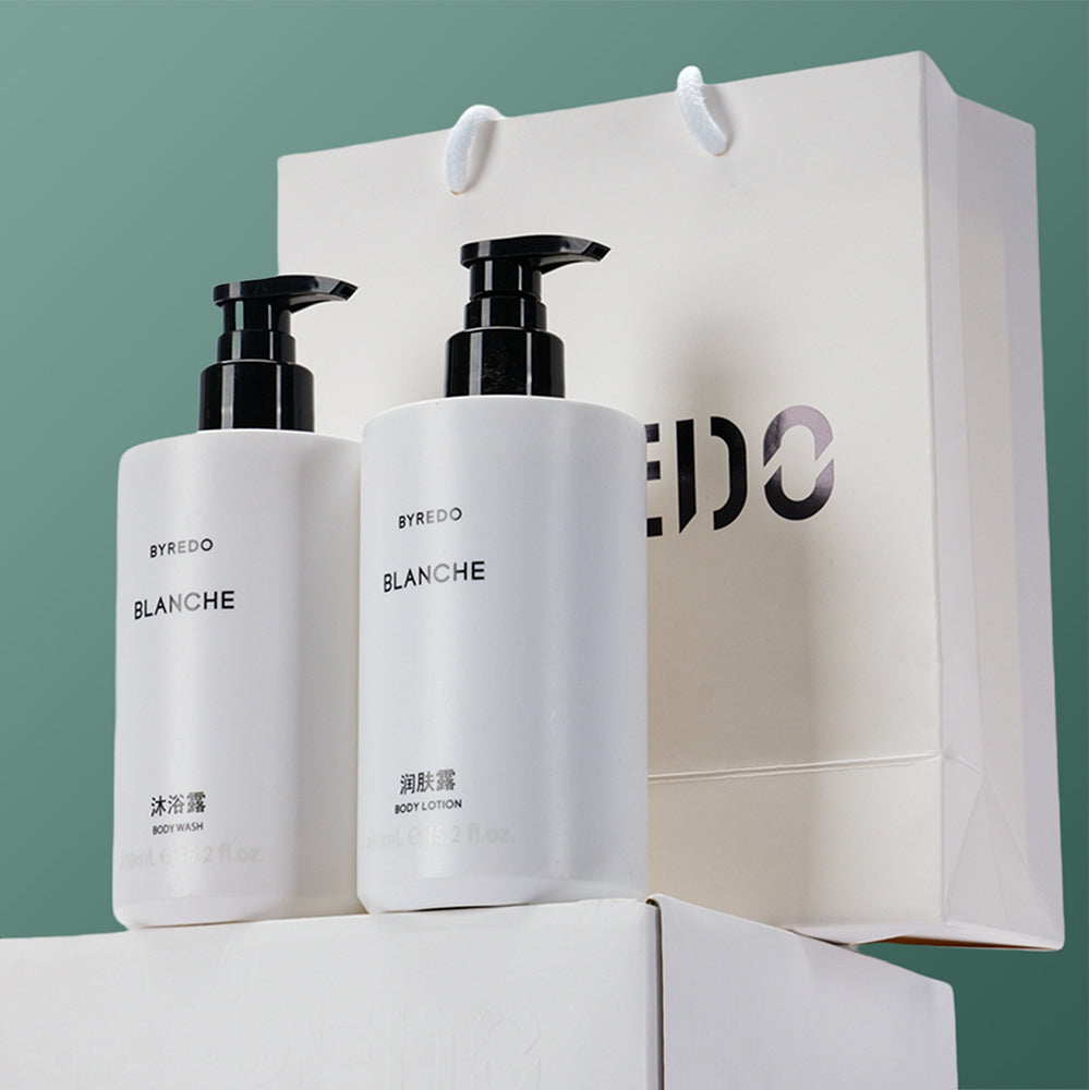 BYREDO BLANCHE Shampoo &amp; Gel de Banho &amp; Condicionador &amp;Loção Corporal 450Ml 