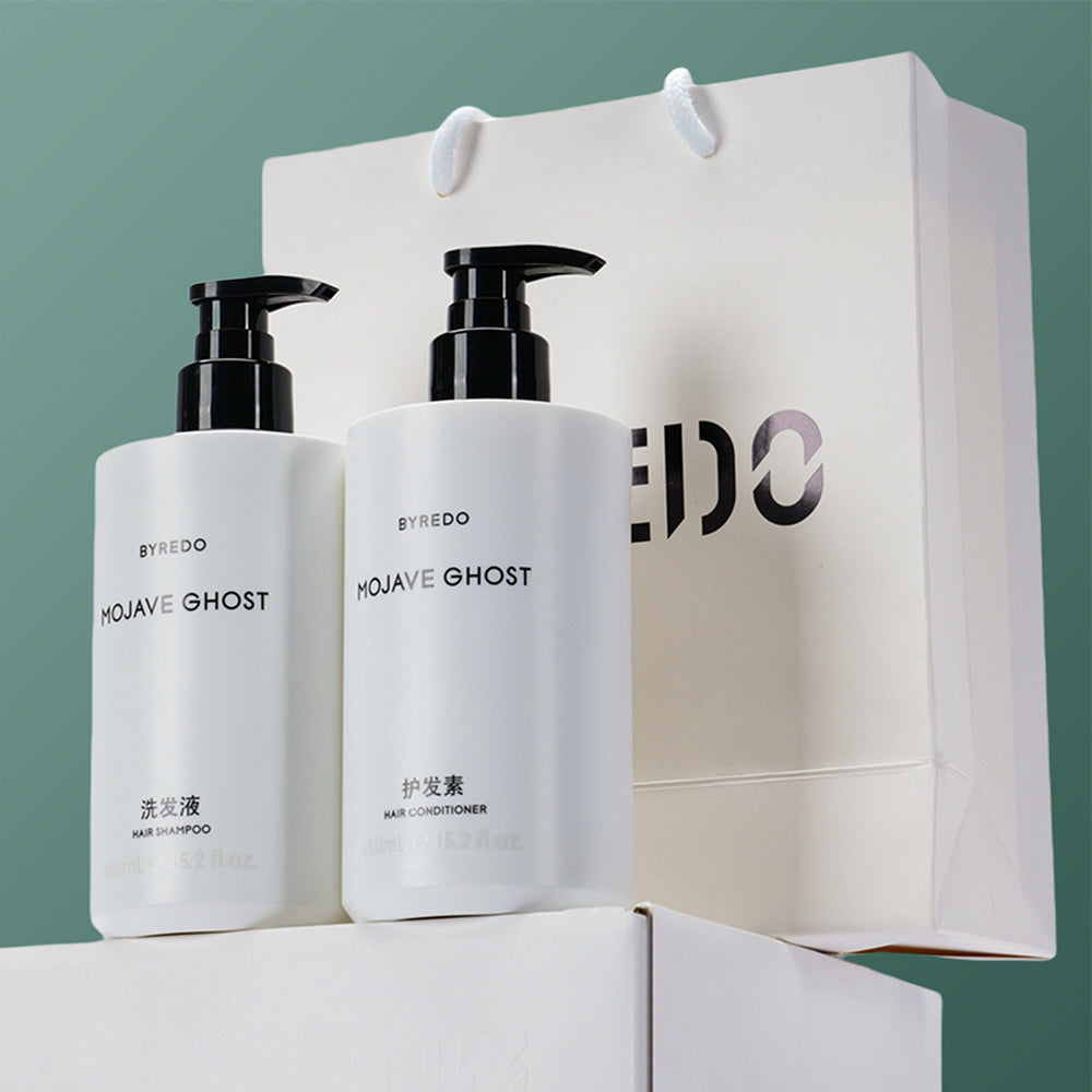 BYREDO MOJAVE GHOST Shampoo e gel de banho e condicionador e loção corporal 450ML Conjuntos 