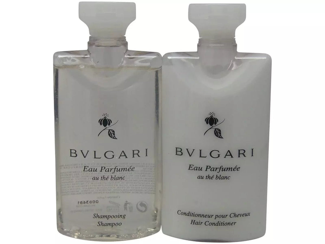 Bvlgari Au the Blanc Shampoo &amp; Conditioner 75ml x3 Each New