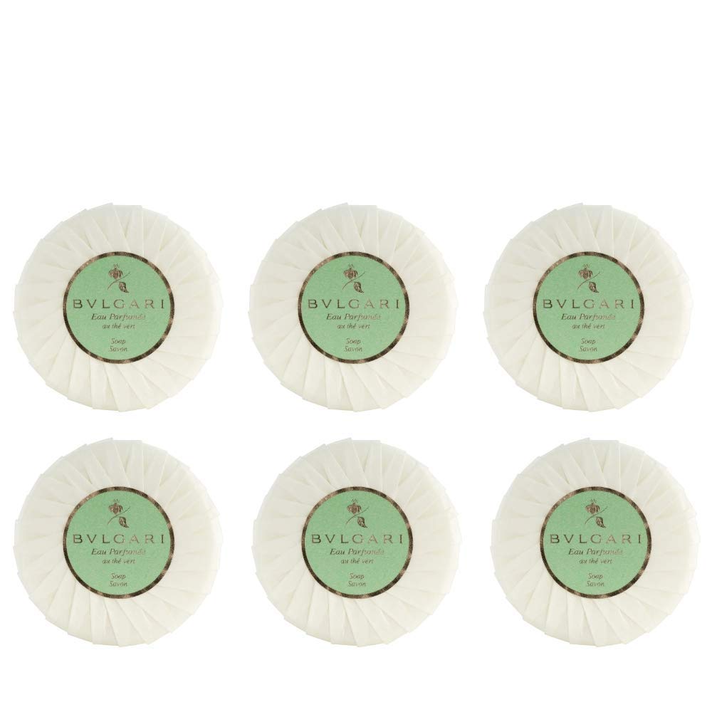 Bvlgari Green Tea au the vert Soap Set of 6; 1.76oz each