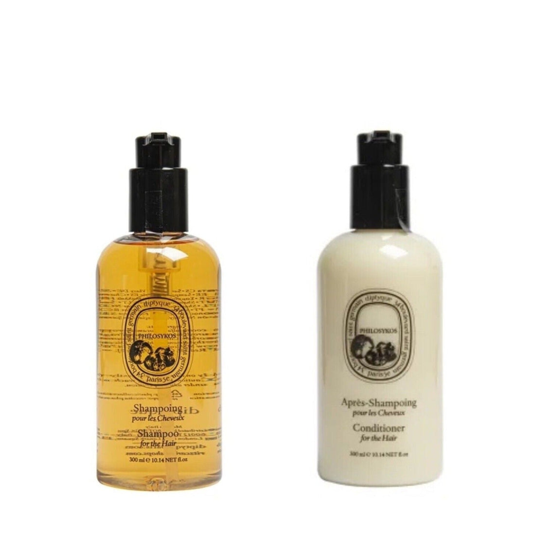 Diptyque body lotion, hotel-shampoo-conditioner, Philosykos