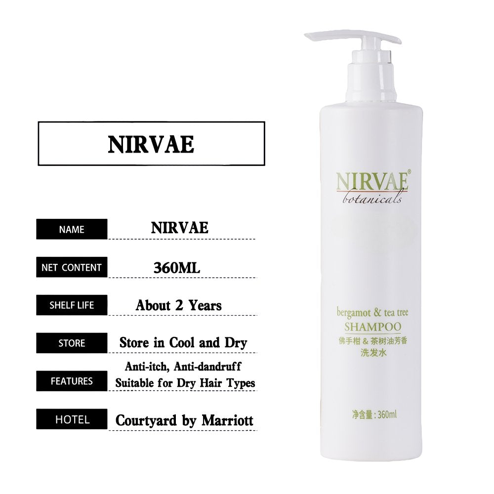 NIRVAE Botanicals, hotel-shampoo-conditioner