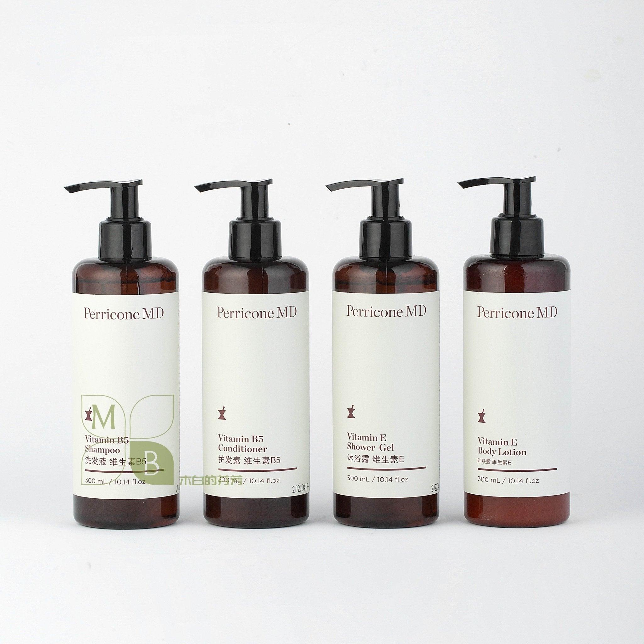 Perricone MD body lotion, hotel-shampoo-conditioner