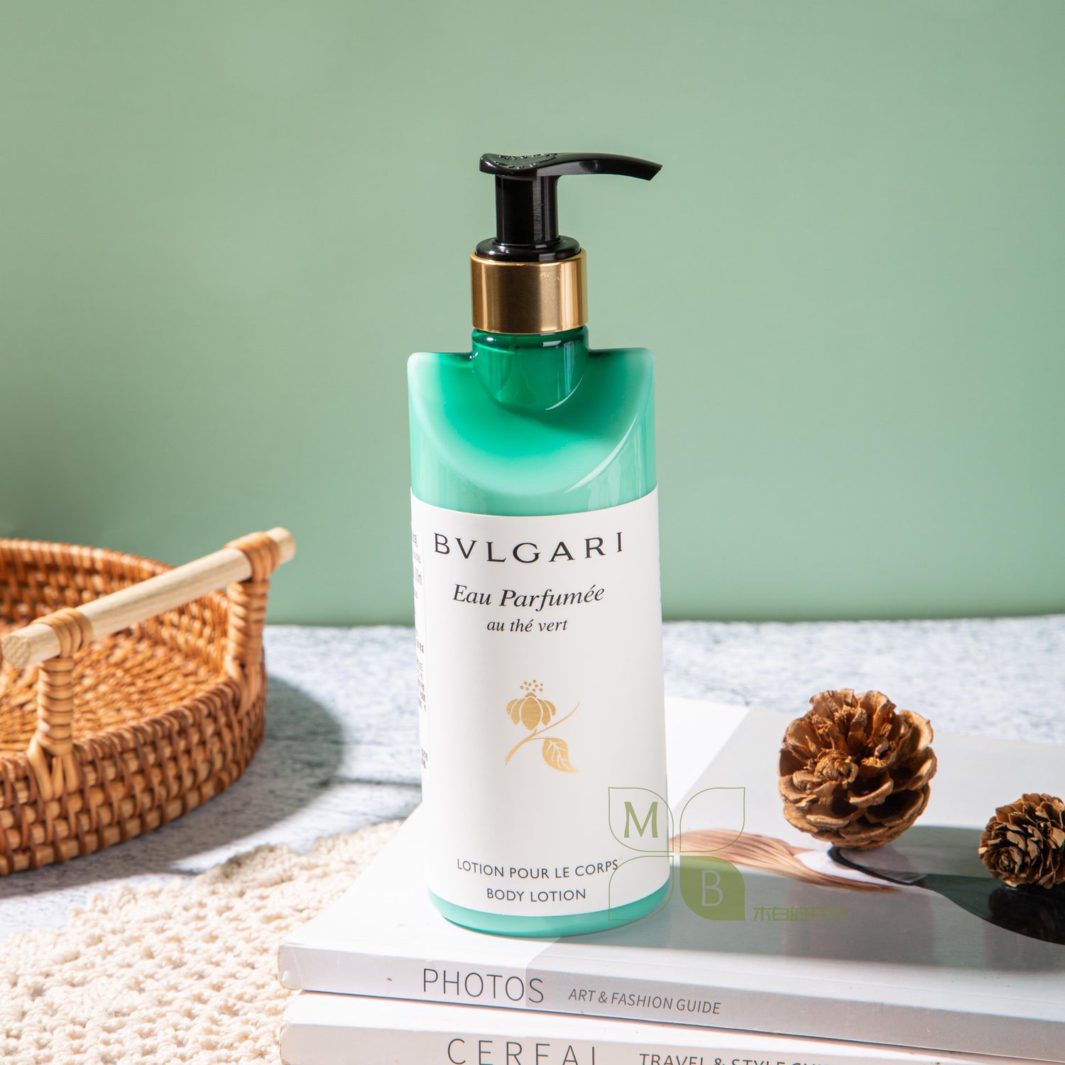 Bvlgari Hotel Shampoo and Shower Gel and Conditioner and Body Lotion and Hand Wash Green Tea Scents 300ML Bvlgari