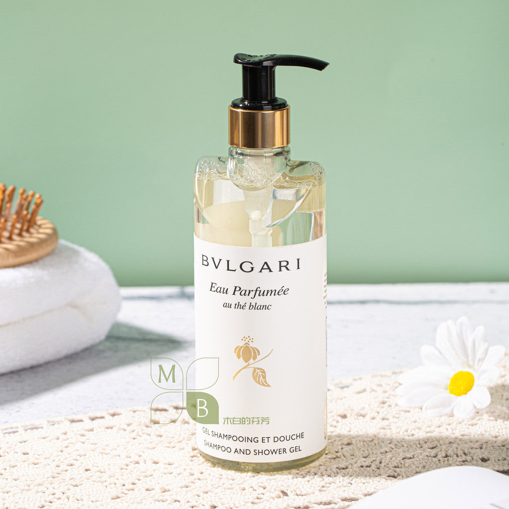 Bvlgari Hotel Shampoo &amp; Shower Gel &amp; Conditioner &amp; Body Lotion &amp; Hand Wash White Tea Scents 300ML Bvlgari