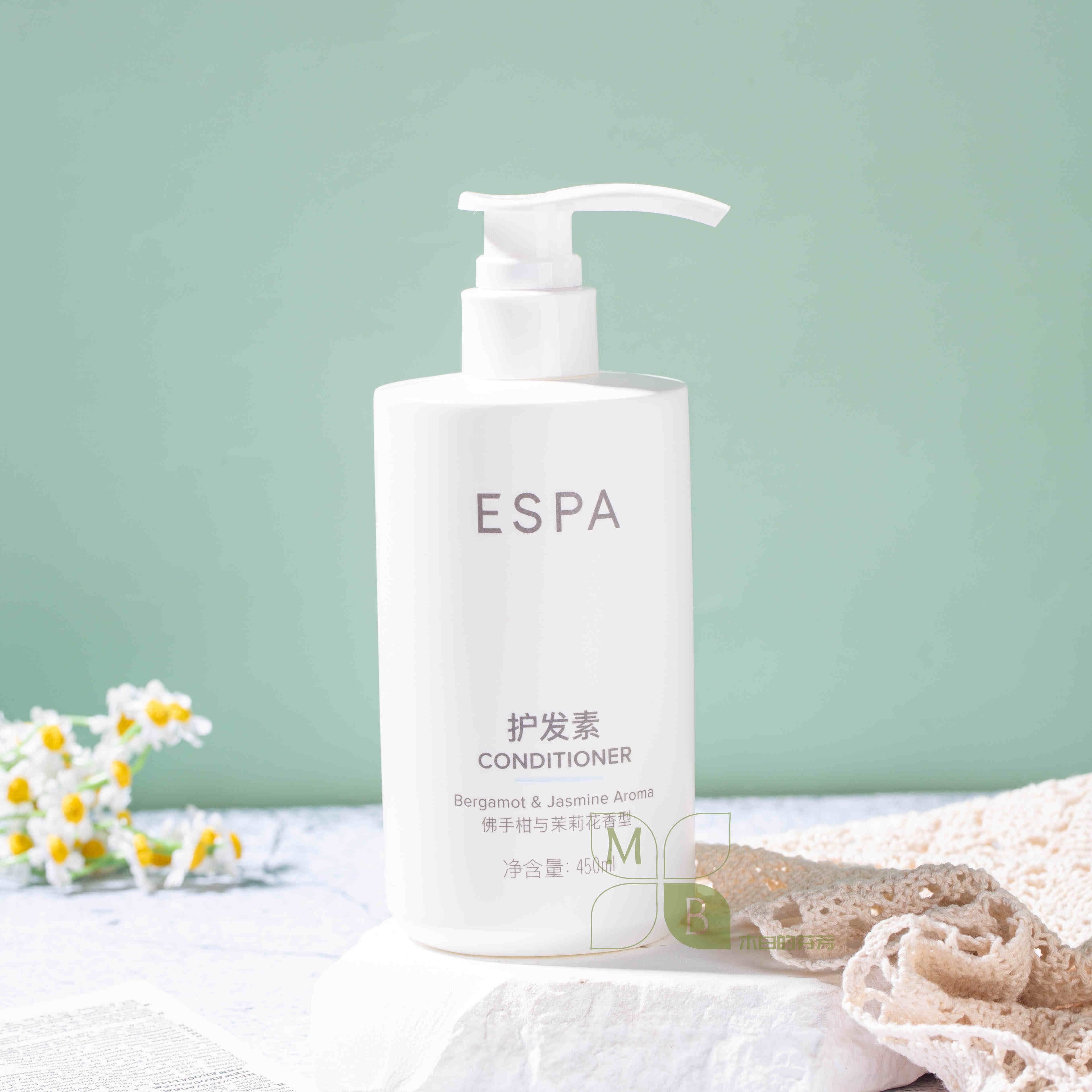 Atour Hotel Shampoo &amp;amp; Condicionador &amp;amp; Sabonete Líquido 450ML ESPA Bergamota &amp;amp; Aroma de Jasmim 