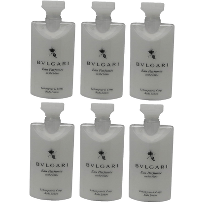 Bvlgari White Tea au the blanc Body Lotion Set of 6; 2.5oz each