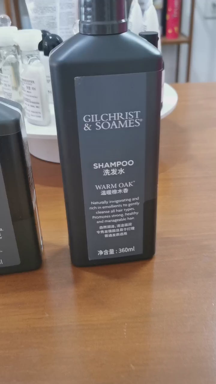 GILCHRIST &amp; SOAMES Shampoo &amp; Shower Gel &amp; Conditioner &amp; Body Lotion 360ML Sets For Sheraton Hotels