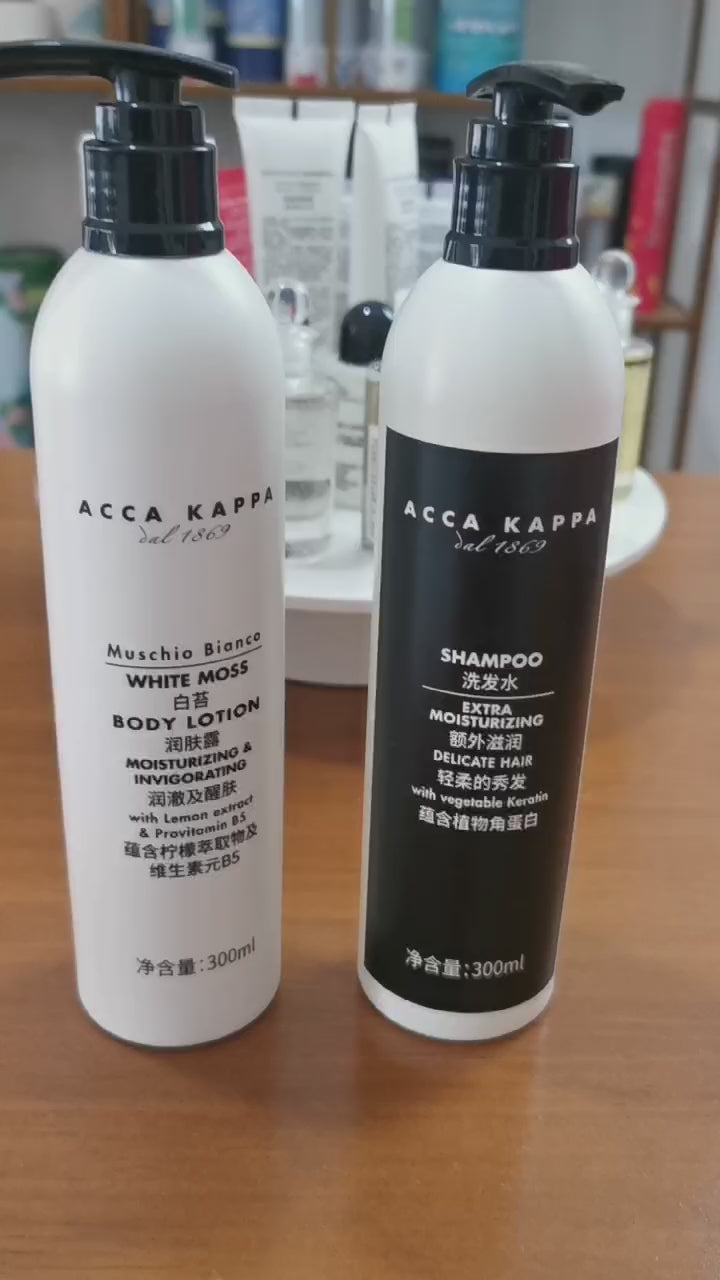 ACCA KAPPA Shampoo &amp; Shower Gel &amp; Conditioner &amp; Body Lotion 300Ml Sets For Wanda Hotel